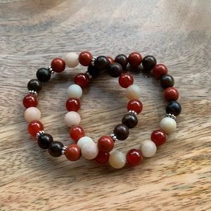 Handmade semiprecious stone bracelets